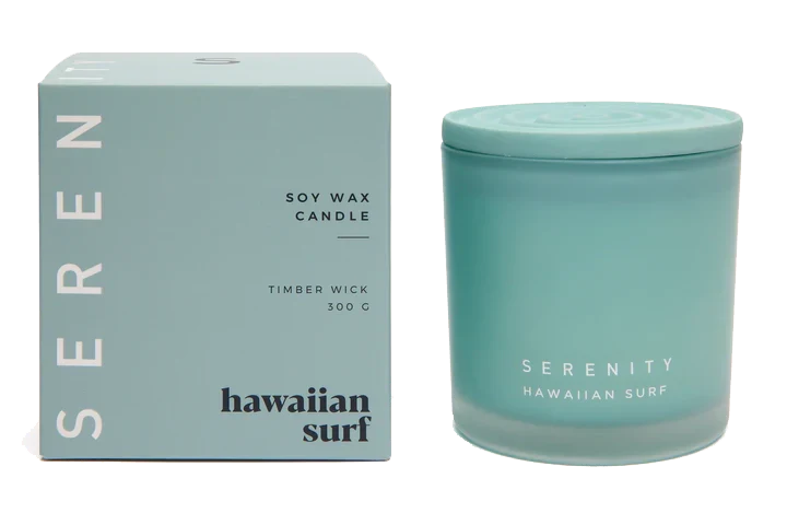 Serenity Hawaiian Surf  Candle (300g) Home and beyond