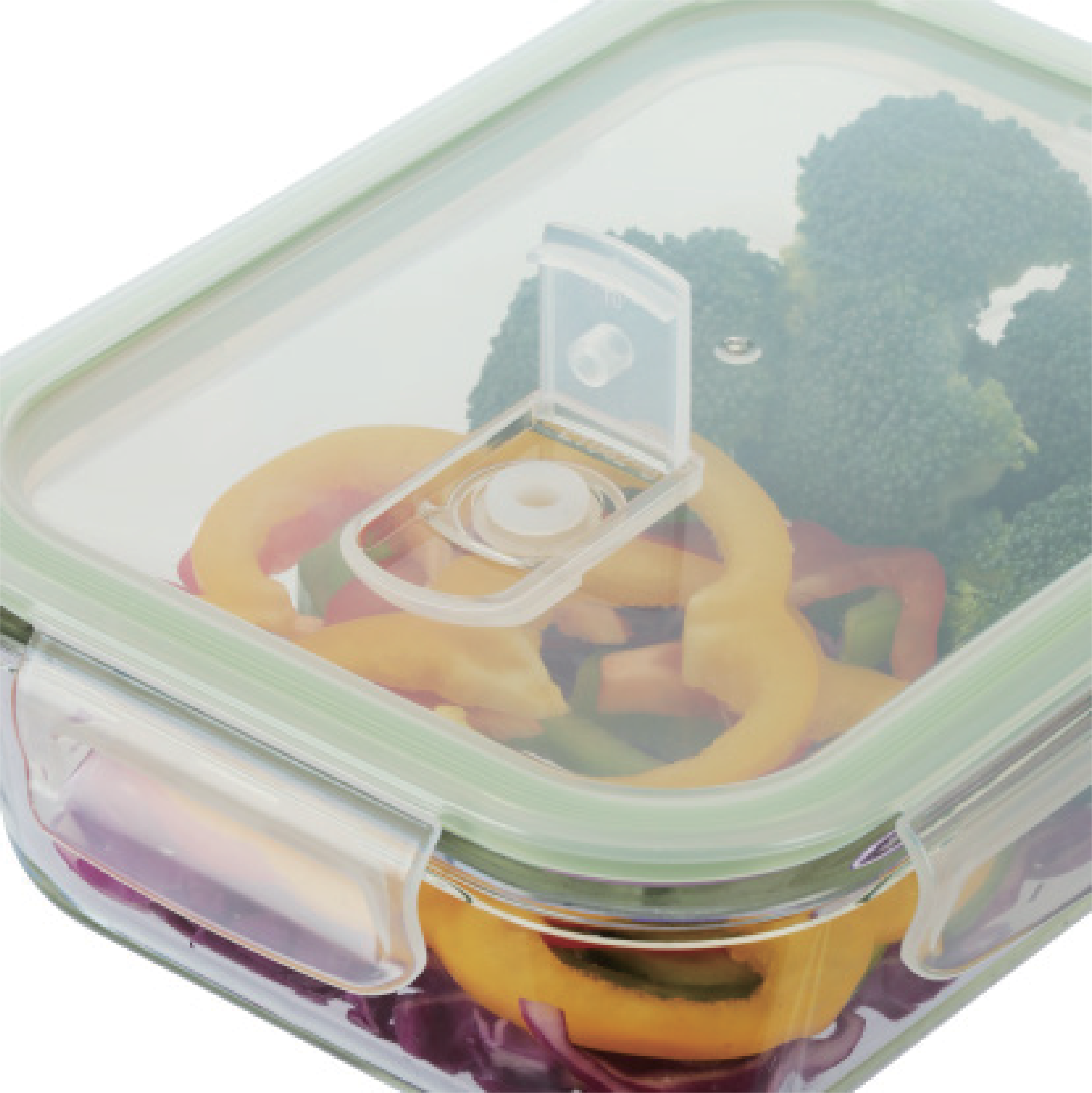 H&B 4 Pc Glass Lock Food Storage Set Home and beyond