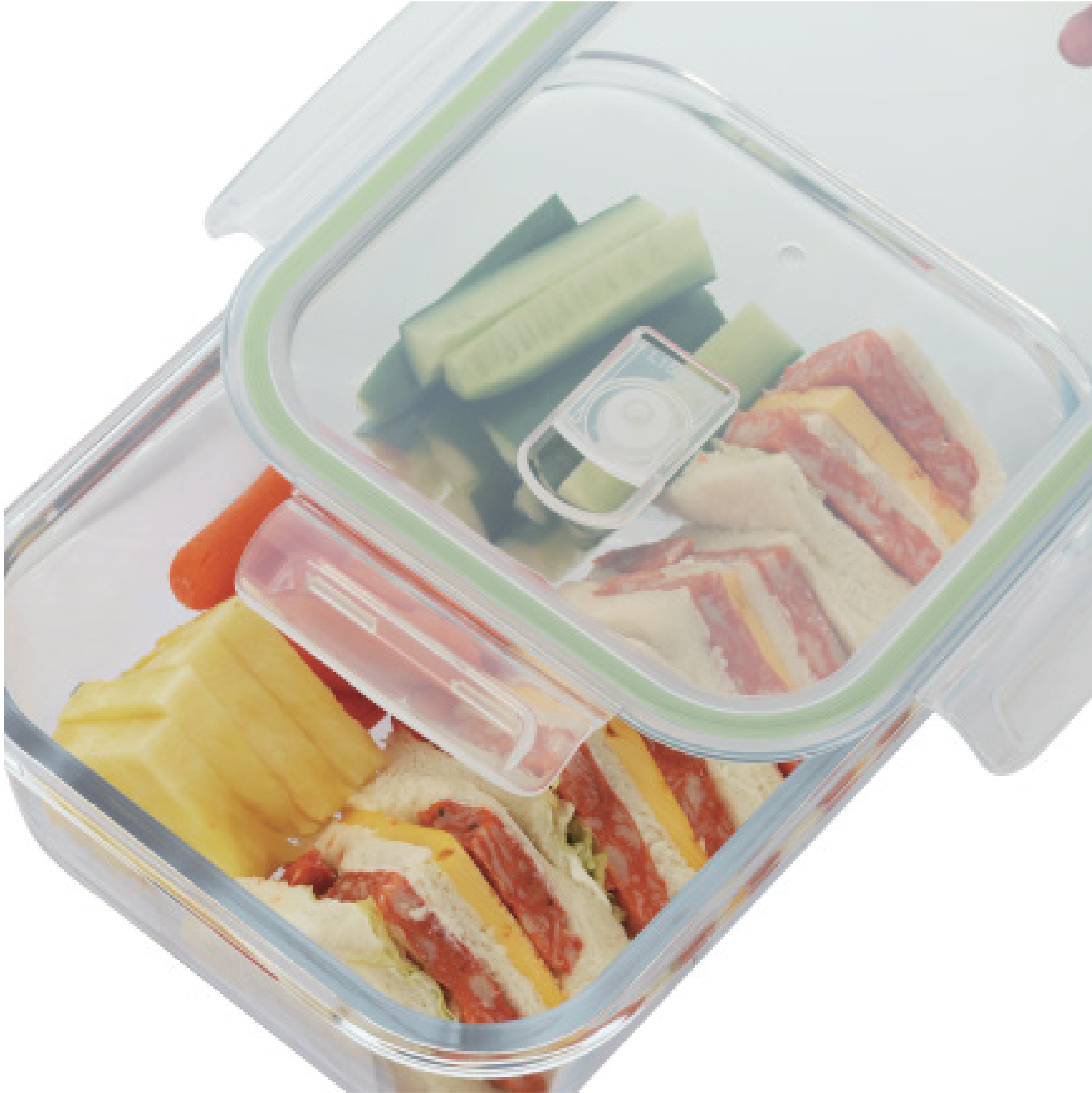H&B 4 Pc Glass Lock Food Storage Set Home and beyond