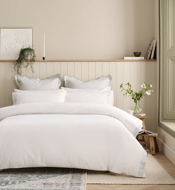 Christy Mistle Toe Duck Egg - Duvet Cover Set Christy England