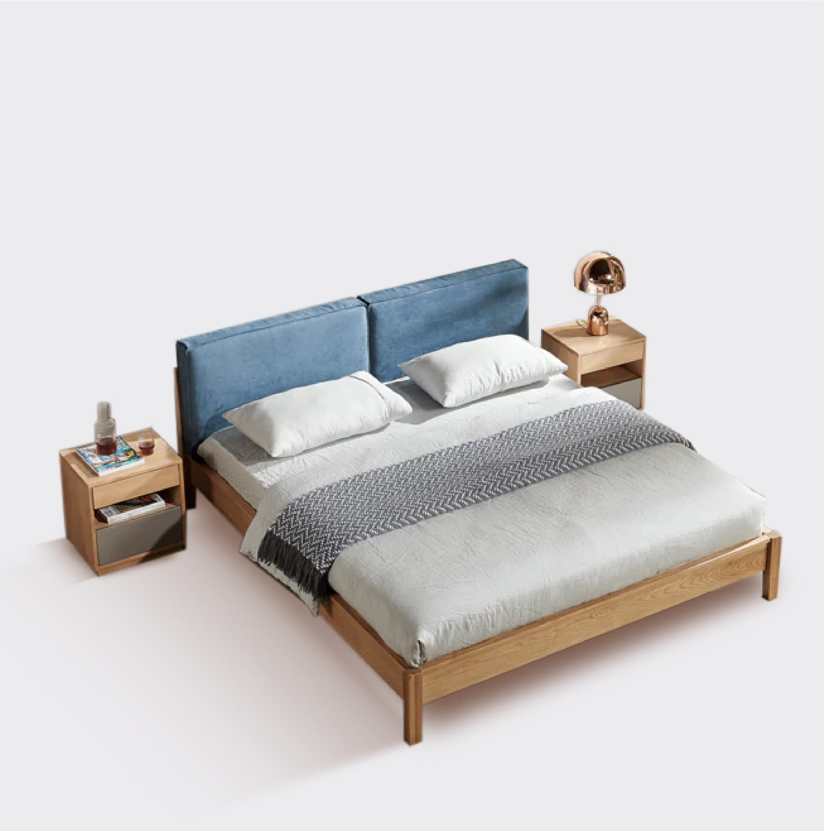 Mayfair Tranquil Blue Bed Home and beyond