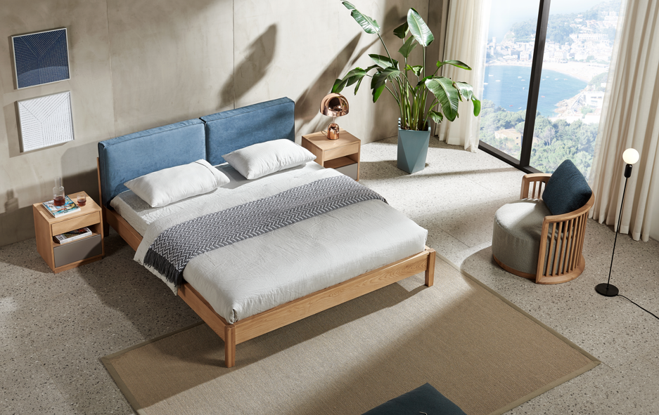 Mayfair Tranquil Blue Bed Home and beyond