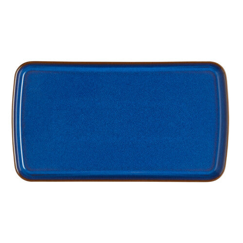 DENBY IMPERIAL BLUE SMALL RECTANGULAR PLATTER Denby