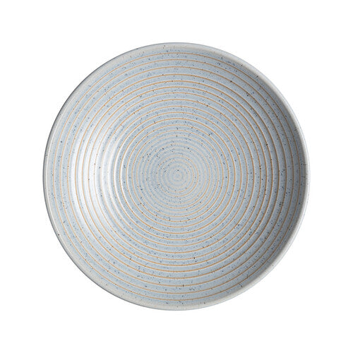 DENBY STUDIO BLUE PEBBLE MEDIUM RIDGED BOWL Denby