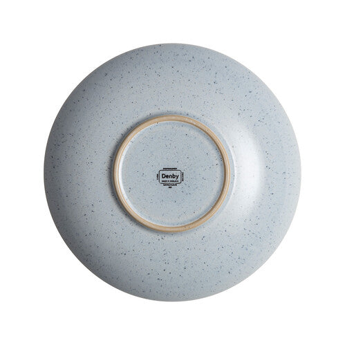 DENBY STUDIO BLUE PEBBLE MEDIUM RIDGED BOWL Denby