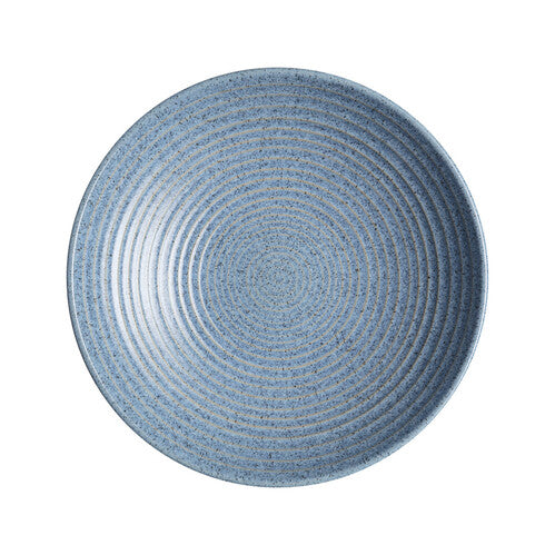 DENBY STUDIO BLUE FLINT MEDIUM RIDGED BOWL Denby