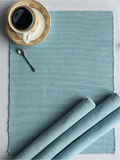 PLACEMATS 4PCS SET SOLID LIGHT BLUE