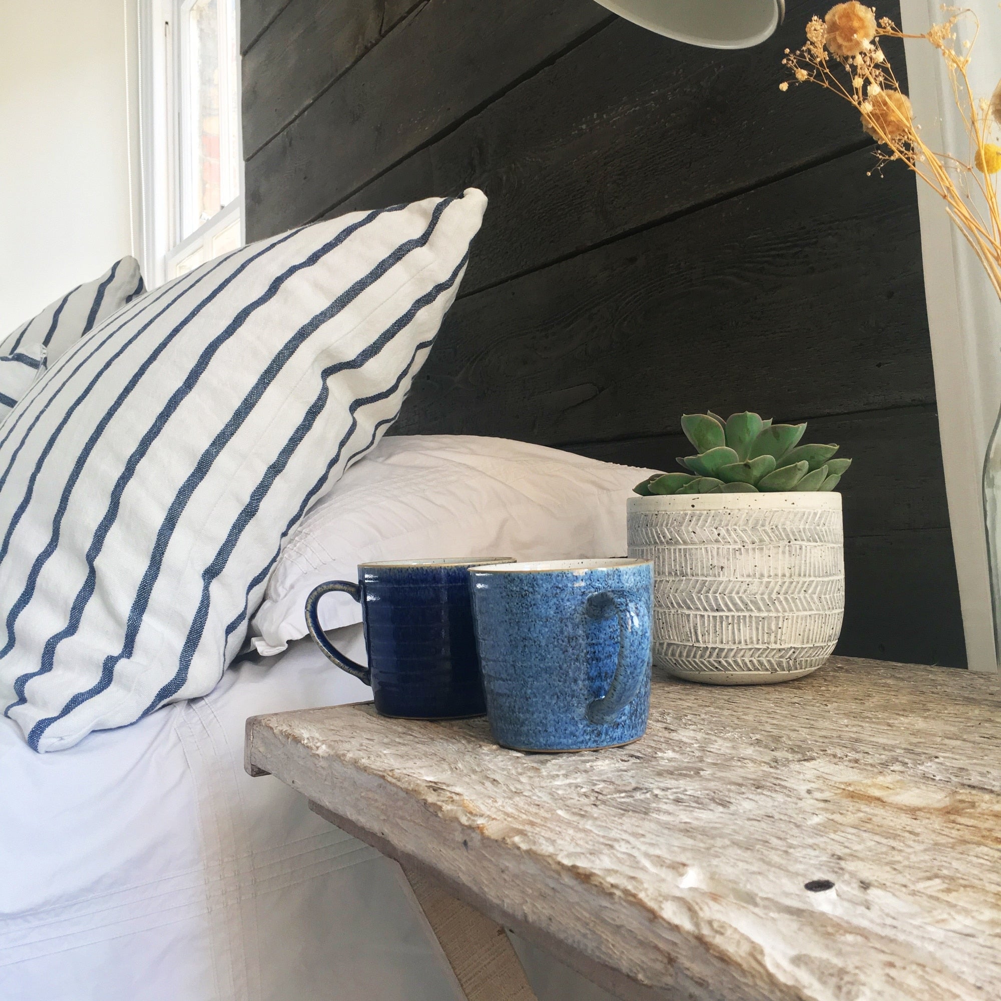 Studio Blue Pebble Ridged Mug Denby