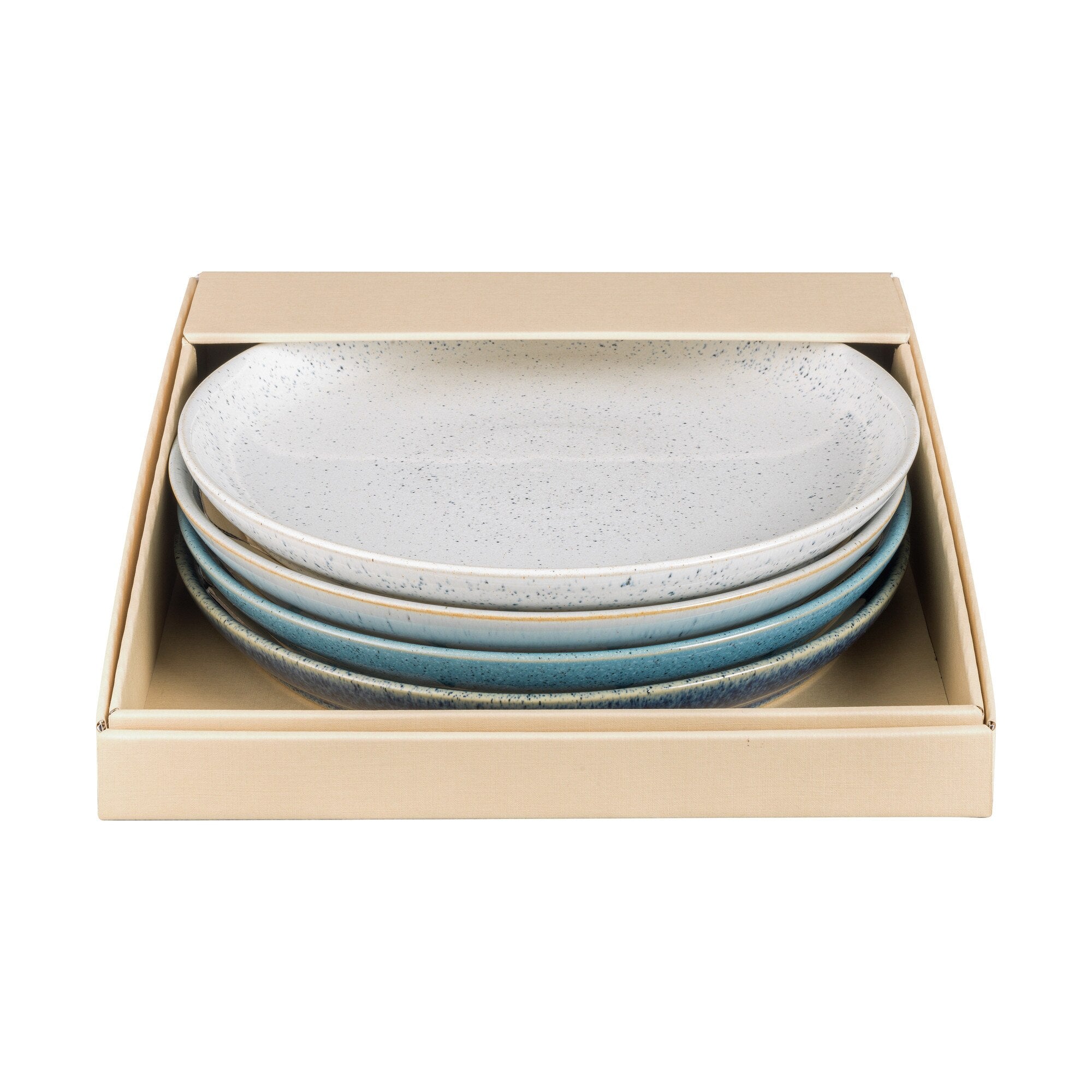 Studio Blue 4  Piece Coupe Dinner Plate Set Denby
