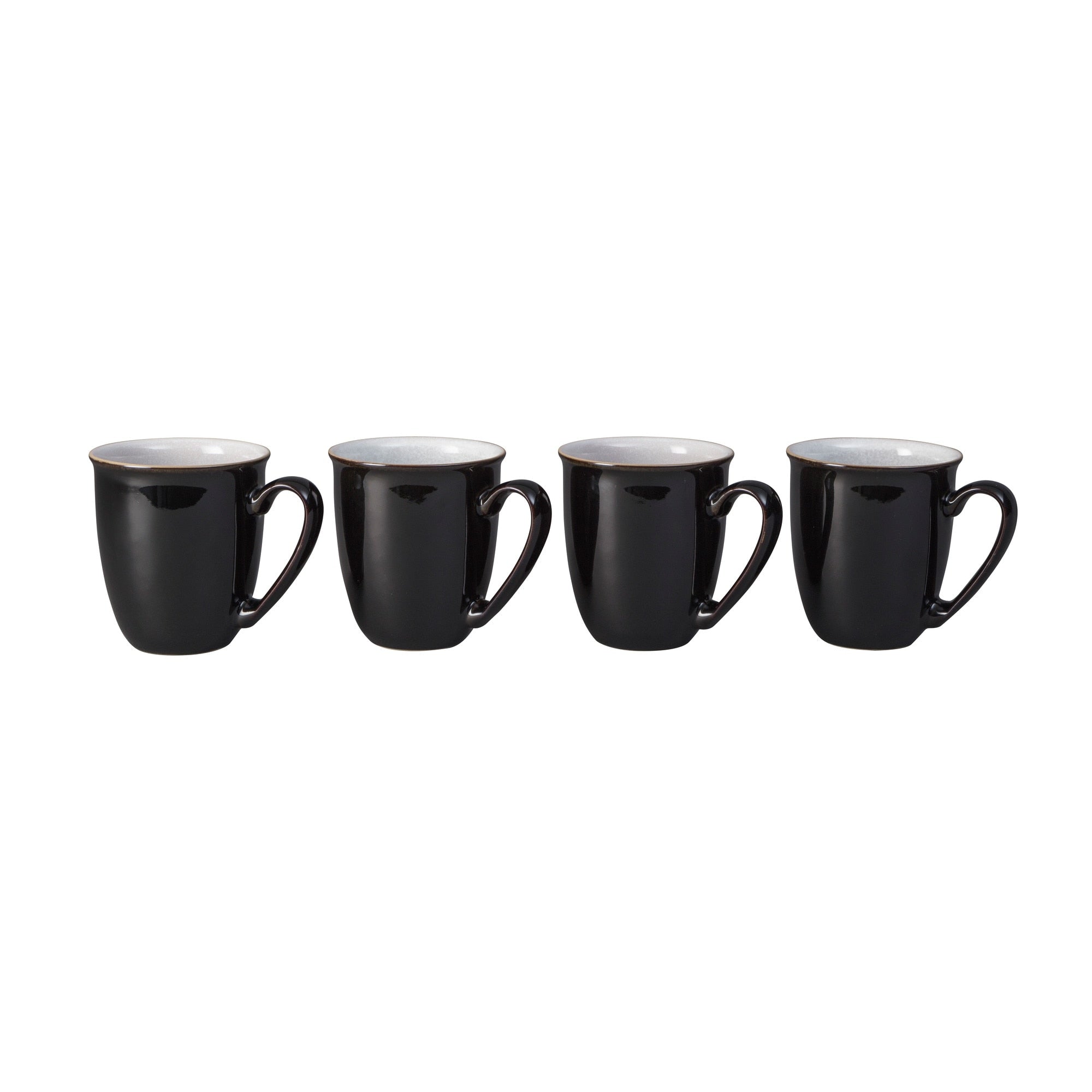 Elements Black 4 Piece Mug/Beaker set Denby