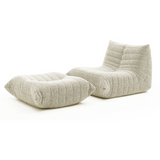 Caterpillar Couch with Ottoman Beige Home & Beyond