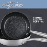 Prestige Scratch Guard Stainless Steel Frypan Twin Pack, 25cm & 29cm Home and beyond