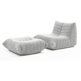 Caterpillar Couch with Ottoman Grey Home & Beyond