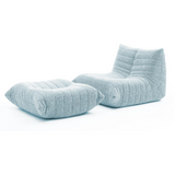 Caterpillar Couch with Ottoman Blue Home & Beyond