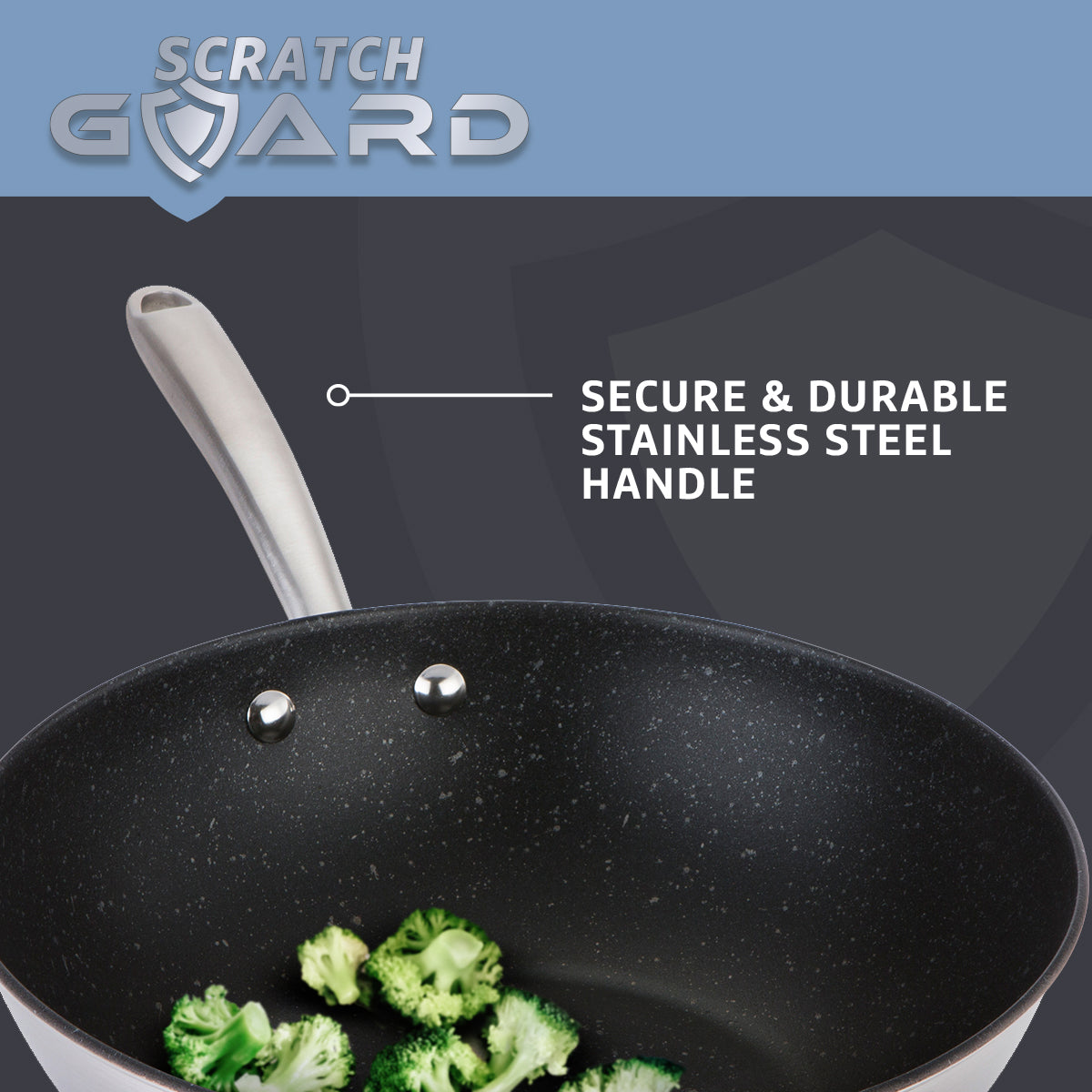 Prestige Scratch Guard Stainless Steel Frypan Twin Pack, 25cm & 29cm Home and beyond