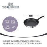 Prestige 9 x Tougher Stainless Steel Frypan - 2 Sizes Home and beyond