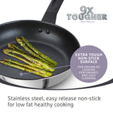 Prestige 9 x Tougher Stainless Steel Frypan - 2 Sizes Home and beyond