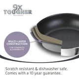 Prestige 9 x Tougher Stainless Steel Frypan - 2 Sizes Home and beyond