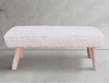 ARTHUR BENCH IVORY 120 X 40 X 50 CM Home & Beyond