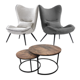 Bucket Chairs + Nesting Coffee Table COMBO DEAL Home & Beyond