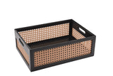 H&B BAMBOO RATTAN TRAY SET Home and beyond