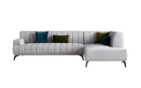 Boulevard Grey L-Shape Sofa Set (2+1) Home & Beyond