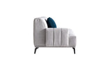 Boulevard Grey L-Shape Sofa Set (2+1) Home & Beyond