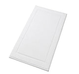 H&B White Cotton Bath Mat (Cam Border) 50 x 80 CM Home and beyond