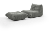 Caterpillar Couch with Ottoman Grey Home & Beyond