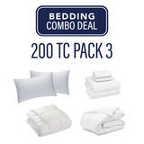 200TC Perfect Bed Pack 3 - Airbnb Combo Deal Home and Beyond