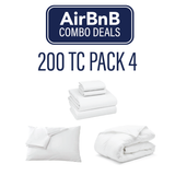 200TC Bedding Pack 4 - Airbnb Combo Deal