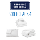 300TC Bedding Pack 4 - Airbnb Combo Deal Home and Beyond