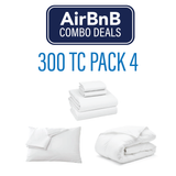 300TC Bedding Pack 4 - Airbnb Combo Deal