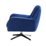 Felt Blue Swivel Chair Home & Beyond