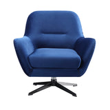 Felt Blue Swivel Chair Home & Beyond