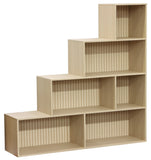 H&B Fluted Open Book Shelf Home & Beyond