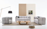 ARISTO GREY SOFA SET (3+2+1)
