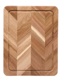 H&B ACACIA WOOD CUTTING BOARD WITH GROOVE Home and beyond