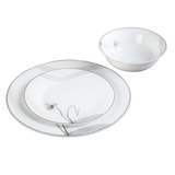 H&B 18PC OPAL DINNERWARE SET BLOOM Home & Beyond