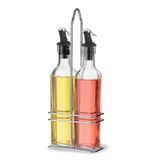 H&B 3 Pc Oil & Vinegar Stand Set Home and beyond