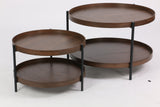 H&B Nordic Tier Coffee Table 2Pc Set