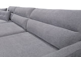 Kensington Grey L-Shape Sofa Set (2+1) Home & Beyond