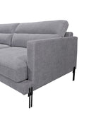 Kensington Grey L-Shape Sofa Set (2+1) Home & Beyond