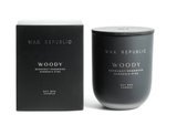 Wax Republic Glass Jar Candle - Woody (13 Oz)