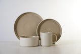 H&B 24 PC STONEWARE DINNER SET SANDSTONE BEIGE