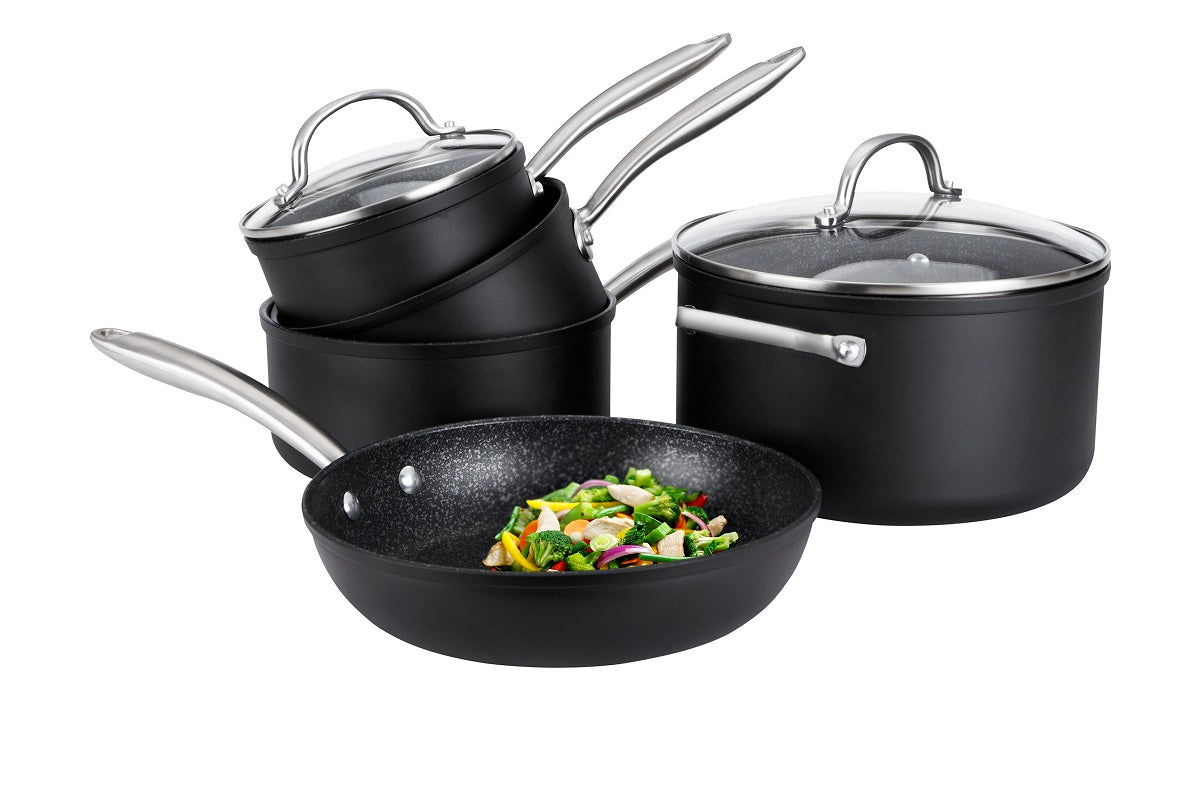 Prestige Scratch Guard Aluminium Cookware Set, 5 Pcs Home and beyond