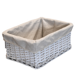 H&B Rattan Storage Box White - Z2397