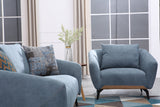 Tranquil Blue Sofa Set (3+2+1) Home & Beyond