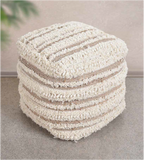 VELHAS POUF NATURAL/IVORY 40 X 40 X 40 CM Home & Beyond