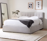 CHESTERFIELD CUSHION BED GREY